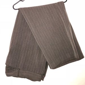 Brown pinstriped slacks, size 28w